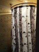 Love our birch shower curtain !